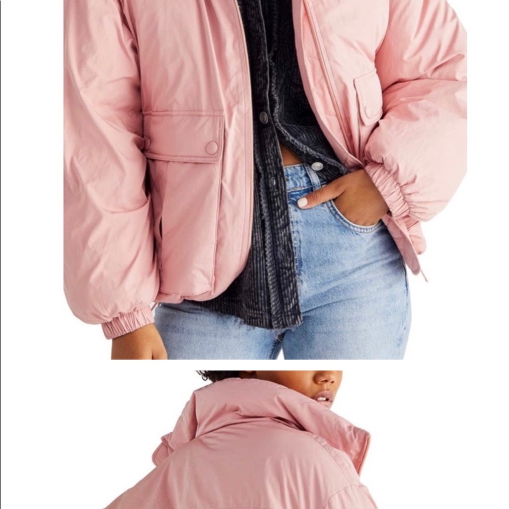 Free people duvet bomber jacket